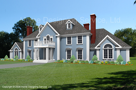 Colonial Home front elevation